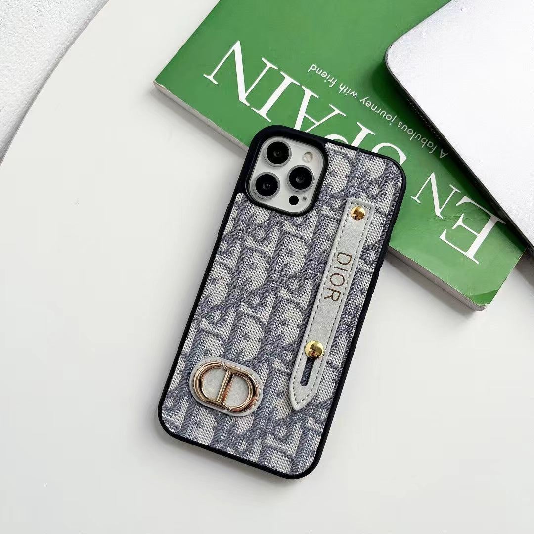 Dior Phone Case iPhone 13 11 12 14 15 16 Pro Max Plus Hand Strap