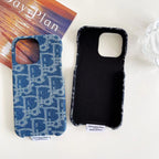 Dior iPhone Case Denim Fabric Design