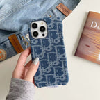Dior iPhone Case Denim Fabric Design