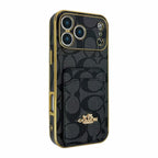 Electroplated Coach Card Holder Phone Case