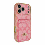 Electroplated Coach Card Holder Phone Case
