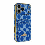 Electroplated Coach Card Holder Phone Case