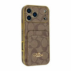 Electroplated Coach Card Holder Phone Case