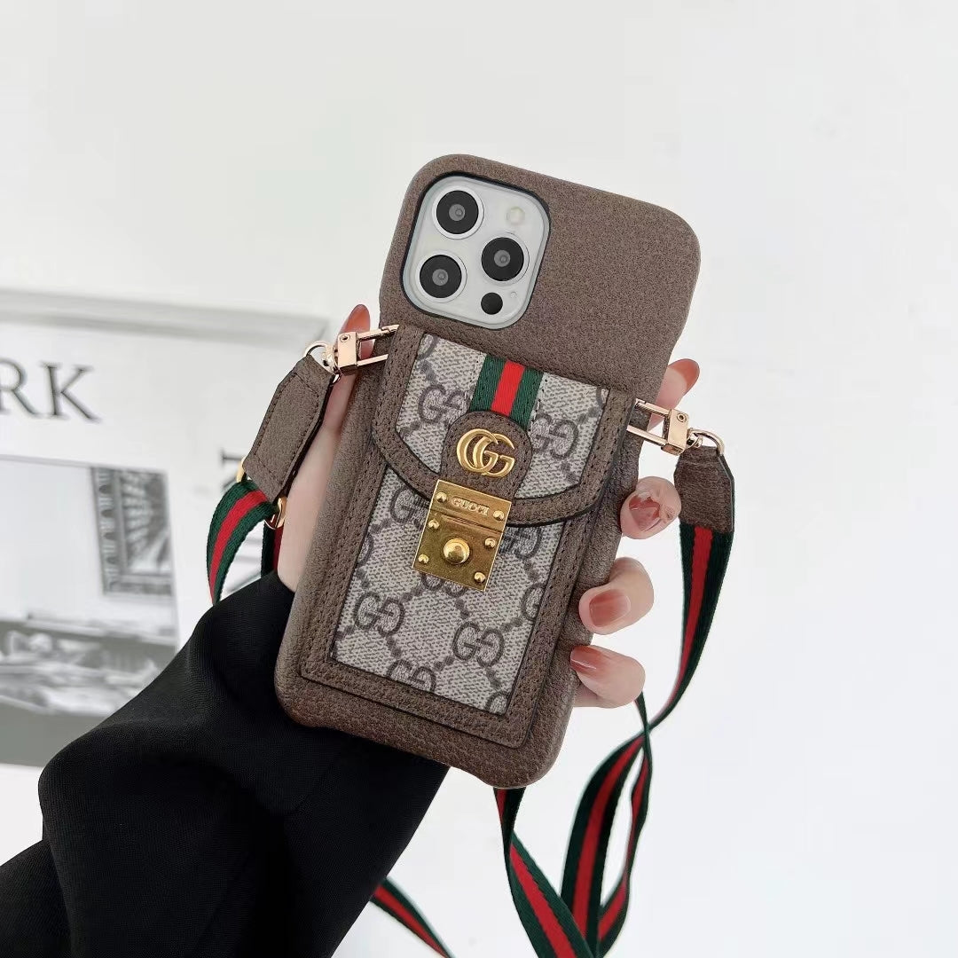 Designer Crossbody Style iPhone Case