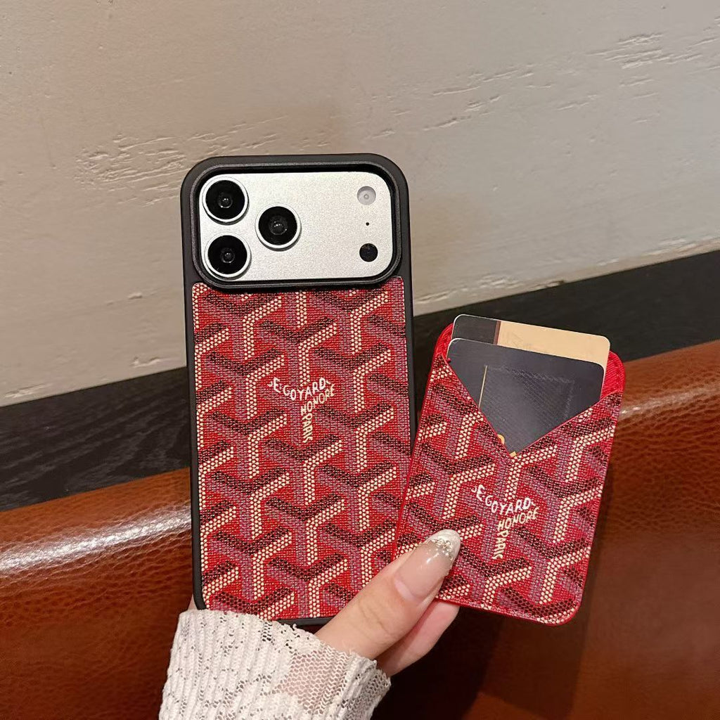 Goyard Magnet Card Holder Phone Case