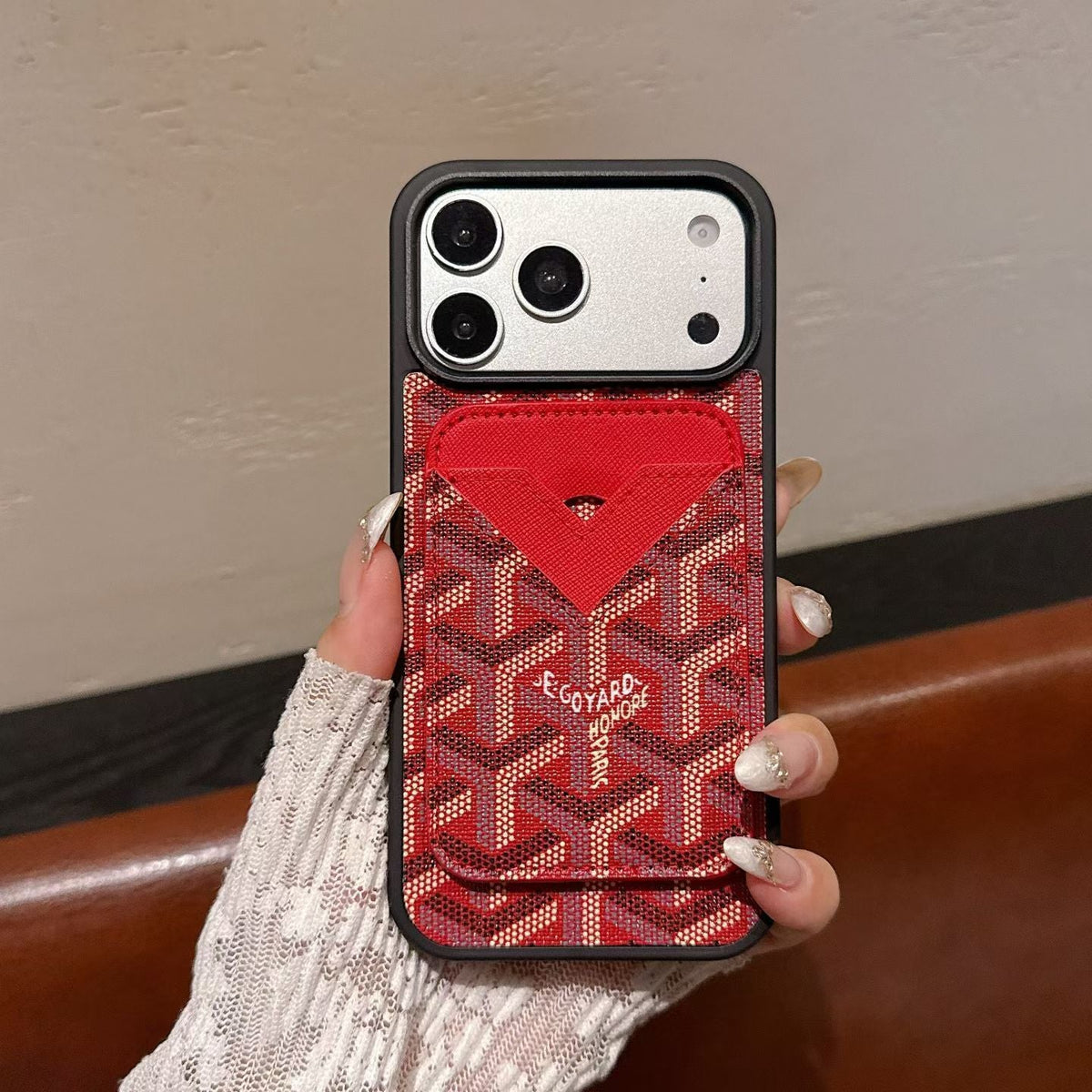 Goyard Magnet Card Holder Phone Case