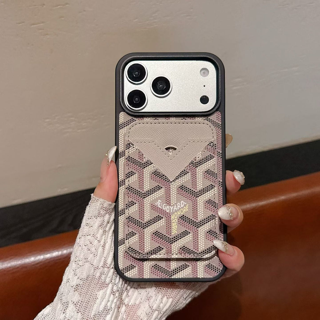 Goyard Magnet Card Holder Phone Case