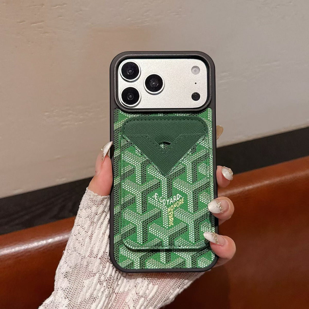 Goyard Magnet Card Holder Phone Case