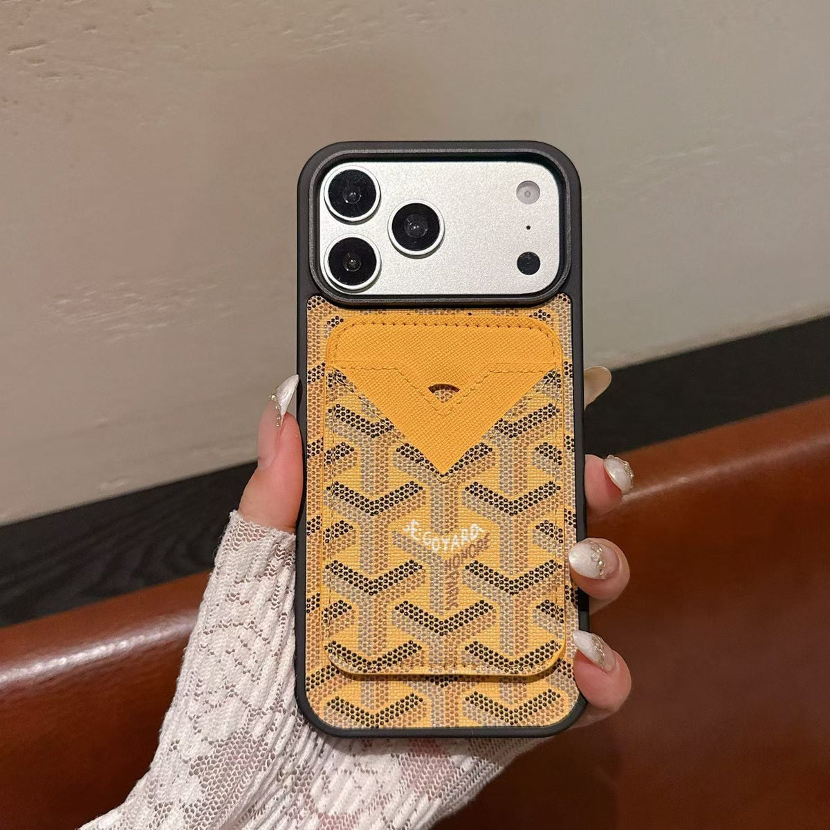 Goyard Magnet Card Holder Phone Case