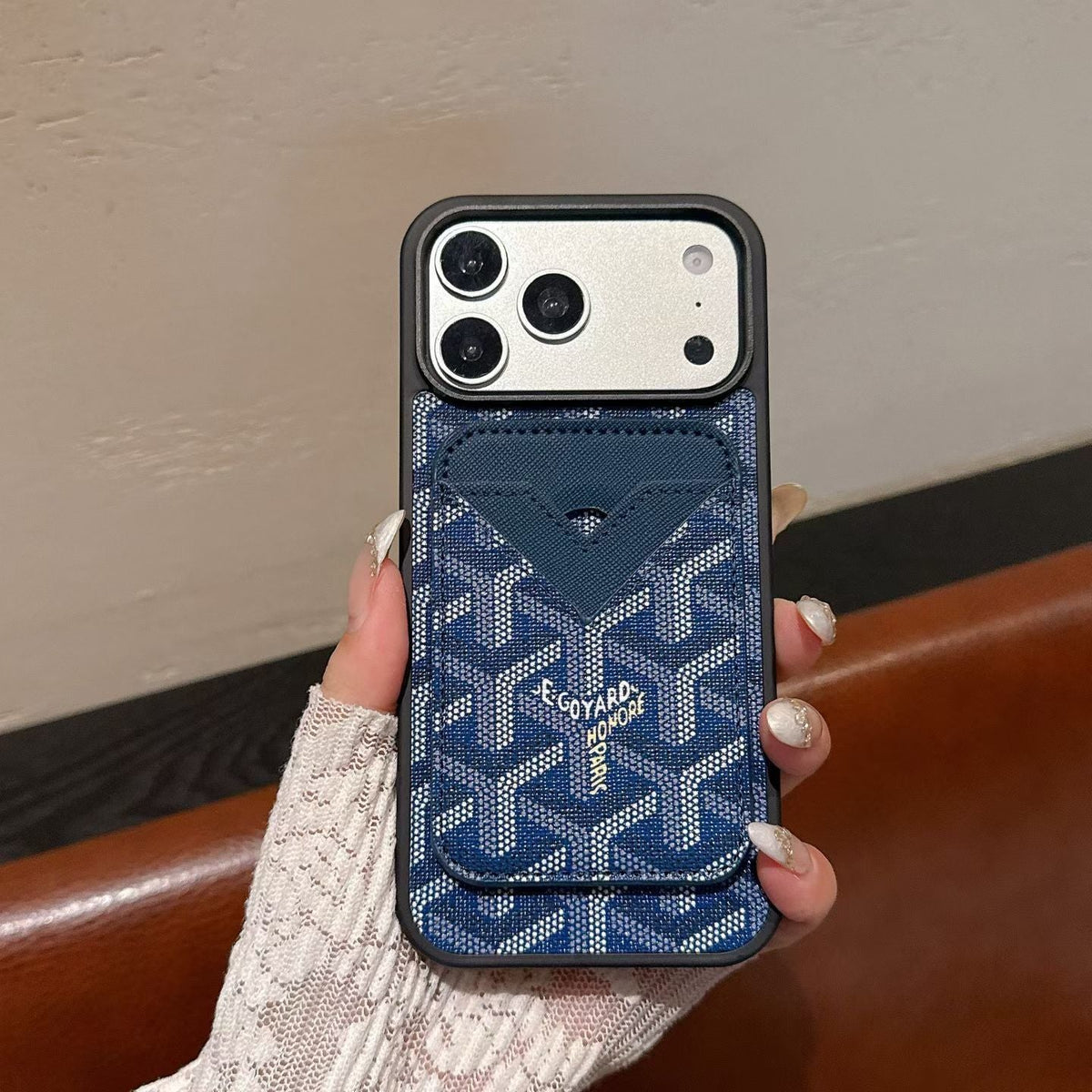 Goyard Magnet Card Holder Phone Case