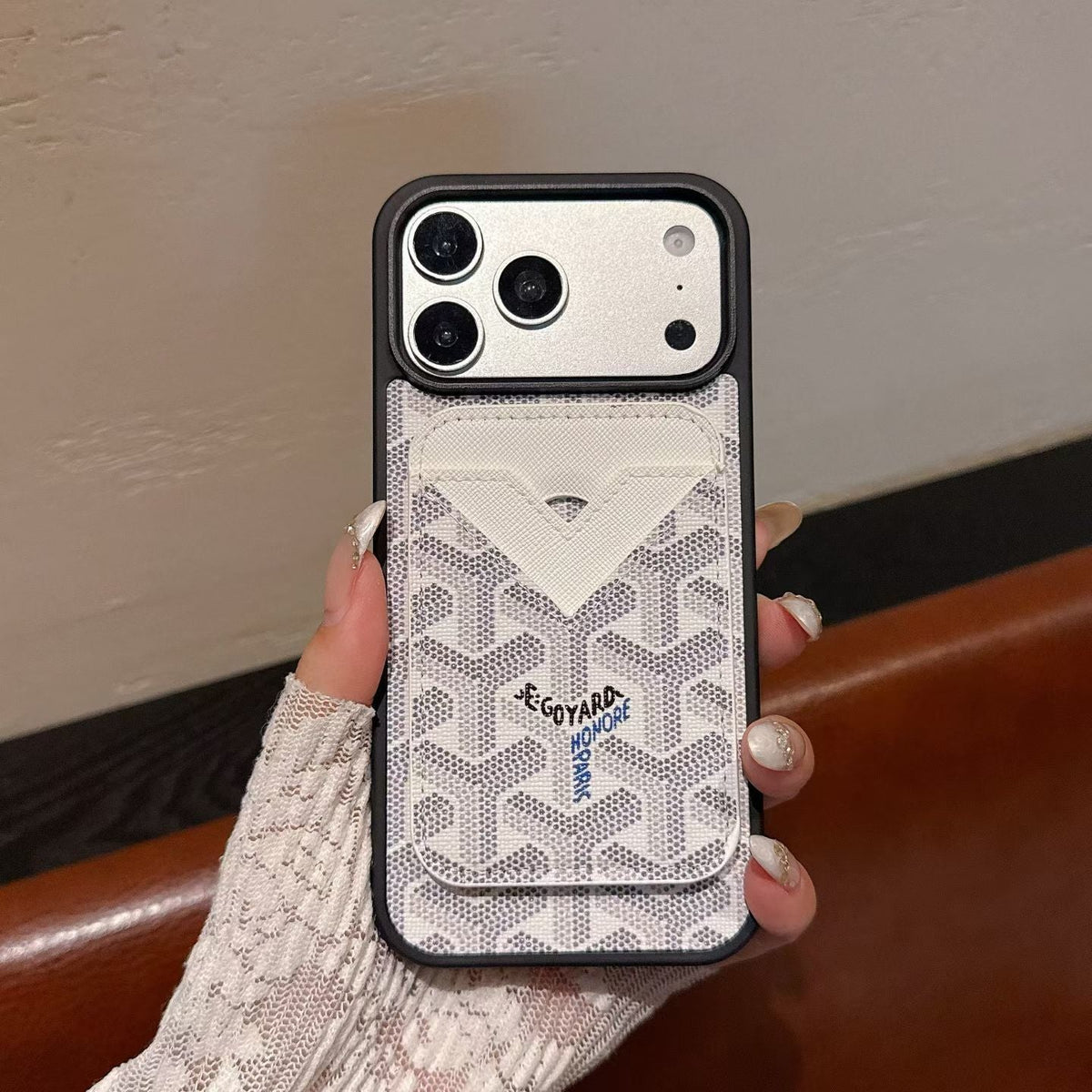 Goyard Magnet Card Holder Phone Case