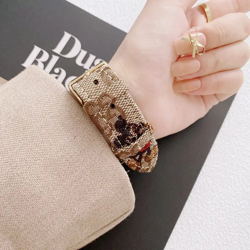 Fashion Gucci Design Apple Watch Band Wrist Strap
