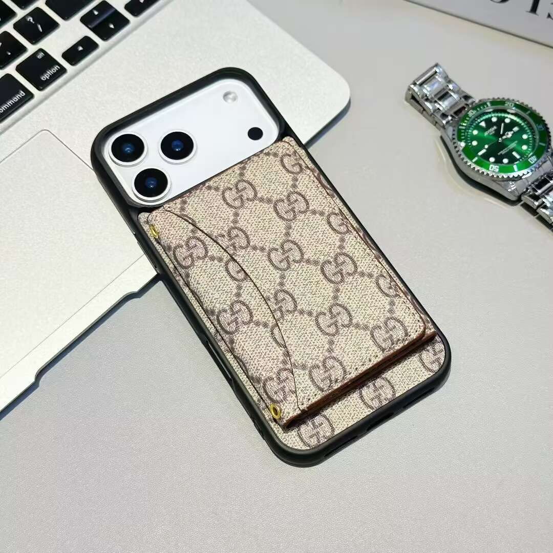GG Card Holder Wallet Phone Case for iPhone 17 / Pro / Max / Air