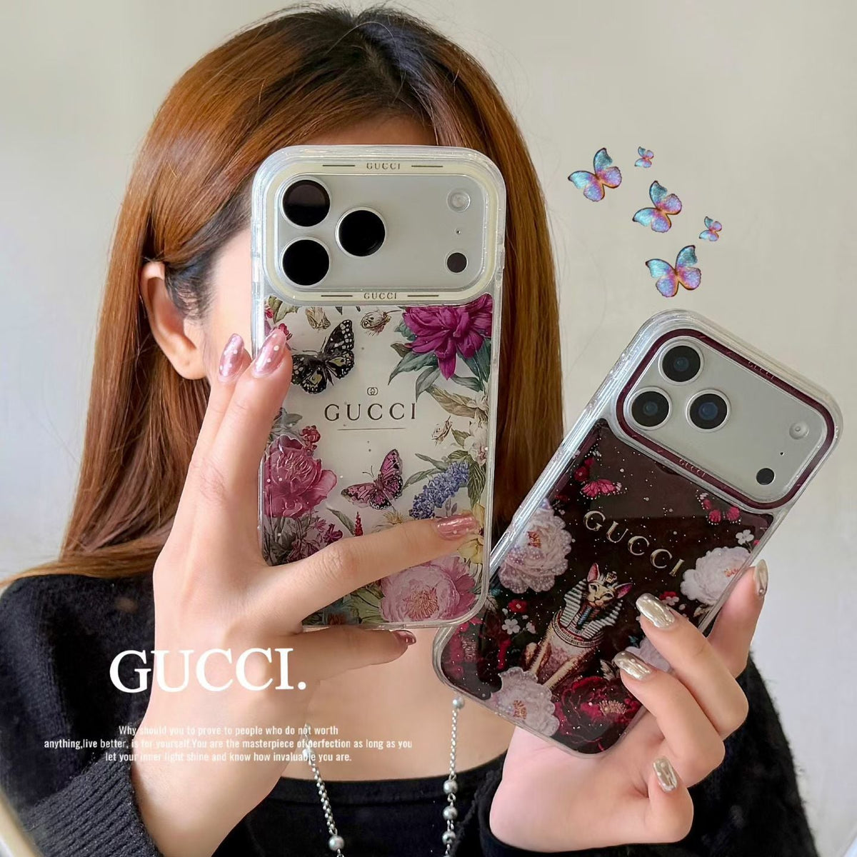 Gucci Clear Case Print Pattern