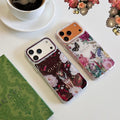 Gucci Clear Case Print Pattern for iPhone 14-17 / Pro / Pro Max