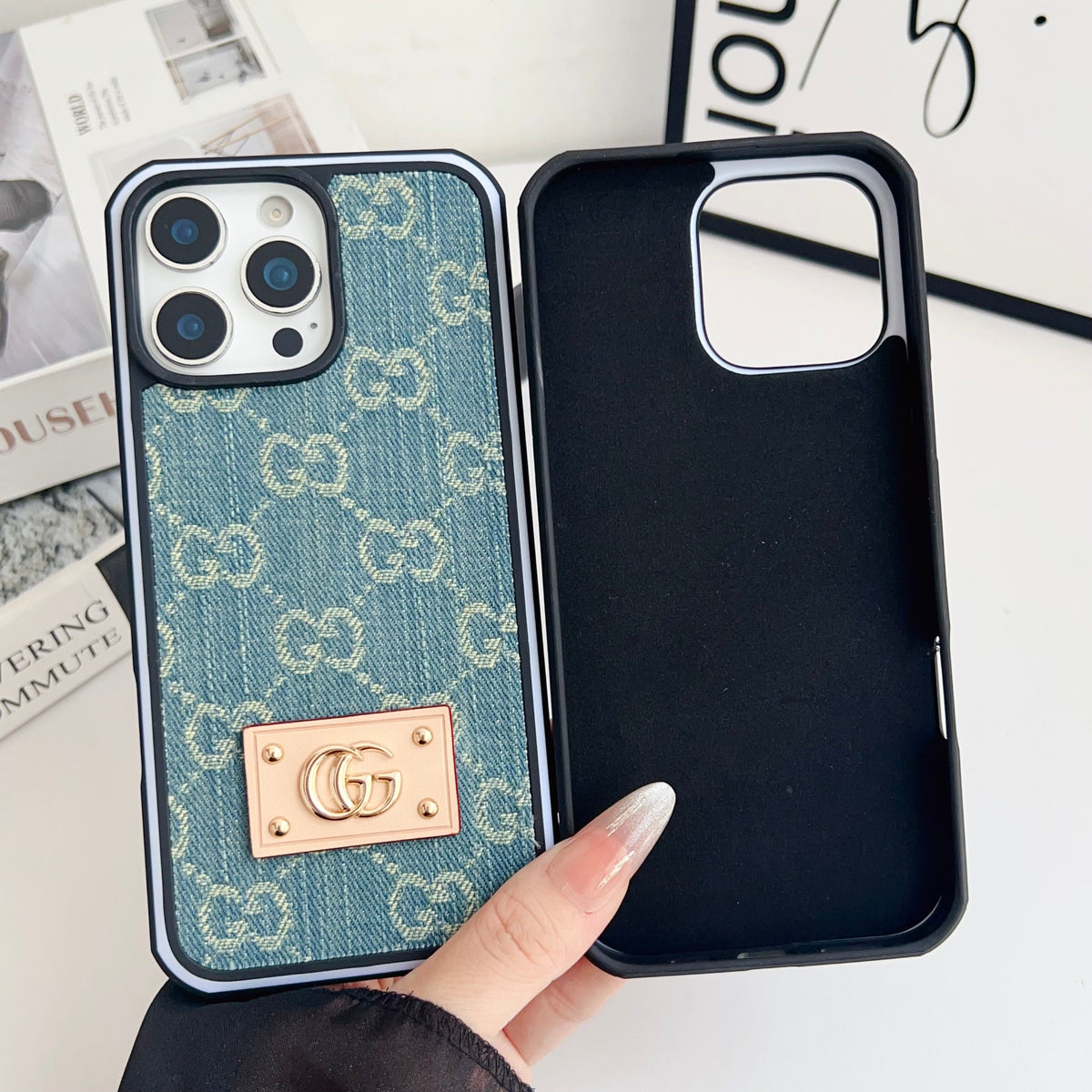 GG Denim iPhone Case
