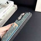 GG Card Slot Denim iPhone Case