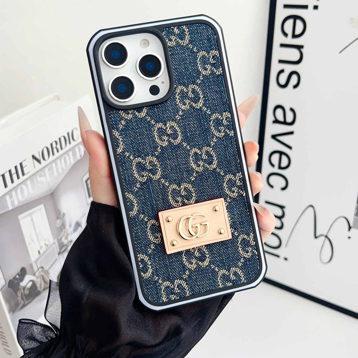 GG Denim iPhone Case