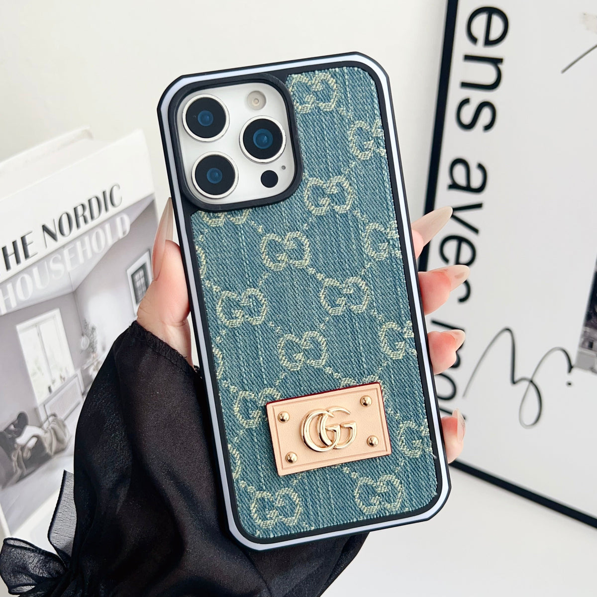 GG Denim iPhone Case
