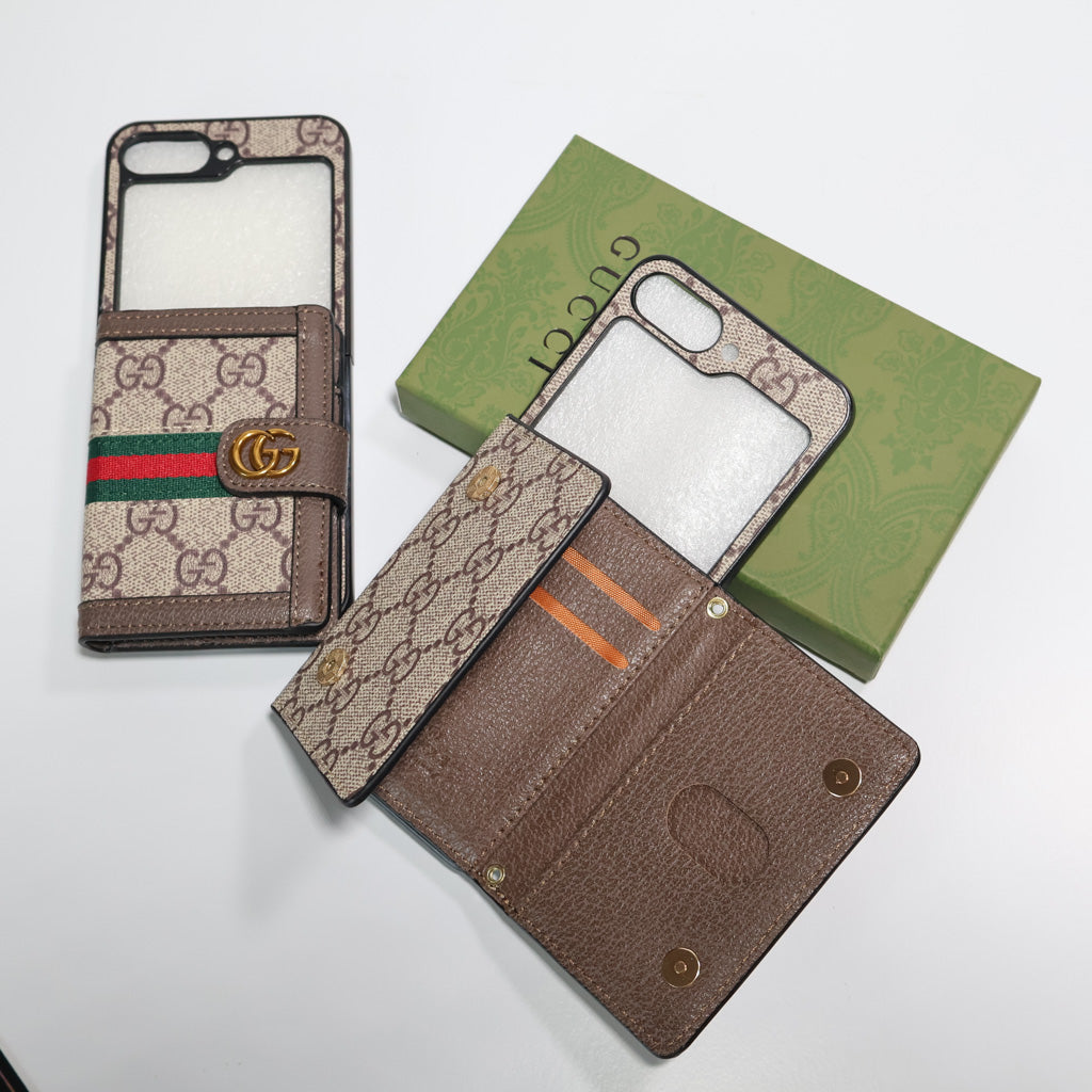 GG Z Flip Wallet Phone Case for 3 4 5 6 7 Series