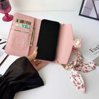 GG Plain Leather Crossbody Wallet Case
