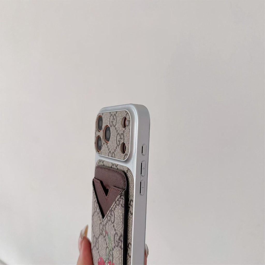 GG Style Phone Case Magnet Card Holder