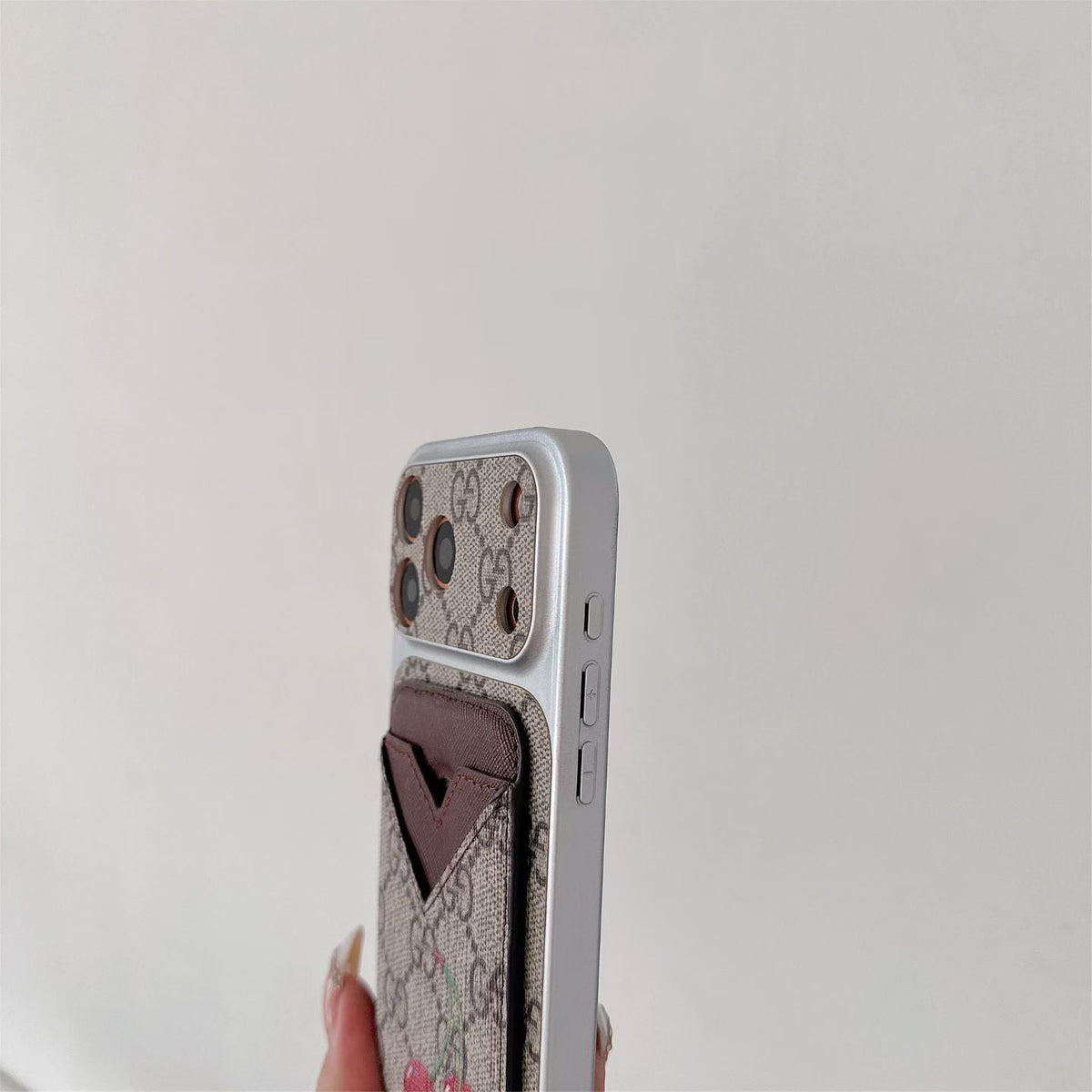 GG Style Phone Case Magnet Card Holder