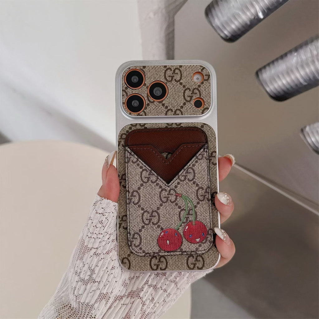 GG Style Phone Case Magnet Card Holder