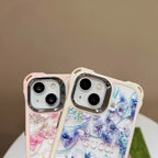 GG iPhone Case Flower 3D Pattern Silk Chain