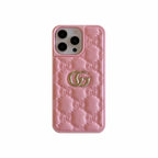 Stamped GG Leather iPhone Case