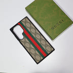 Samsung Galaxy Gucci Web Stripe Case for S22 23 24 25 26 Ultra Plus