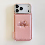 H Stamped Leather Phone Case