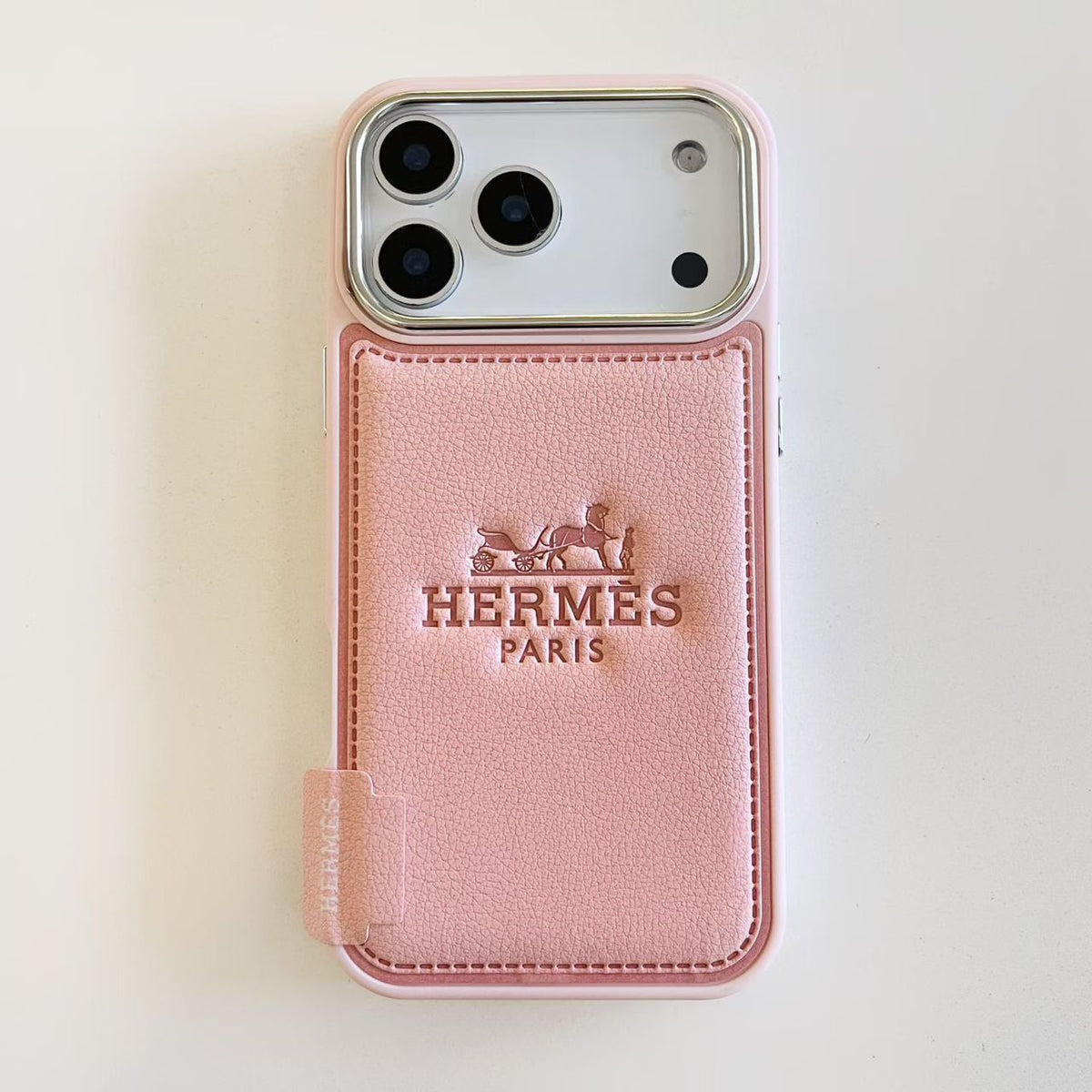 H Stamped Leather Phone Case