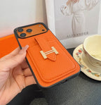 Hermes Leather iPhone Cover Card Slot