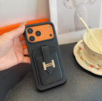 Hermes Leather iPhone Cover Card Slot