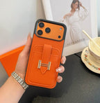 Hermes Leather iPhone Cover Card Slot
