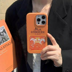 Hermes iPhone 16 Pro Max Case 15 14 13 Printed Pattern