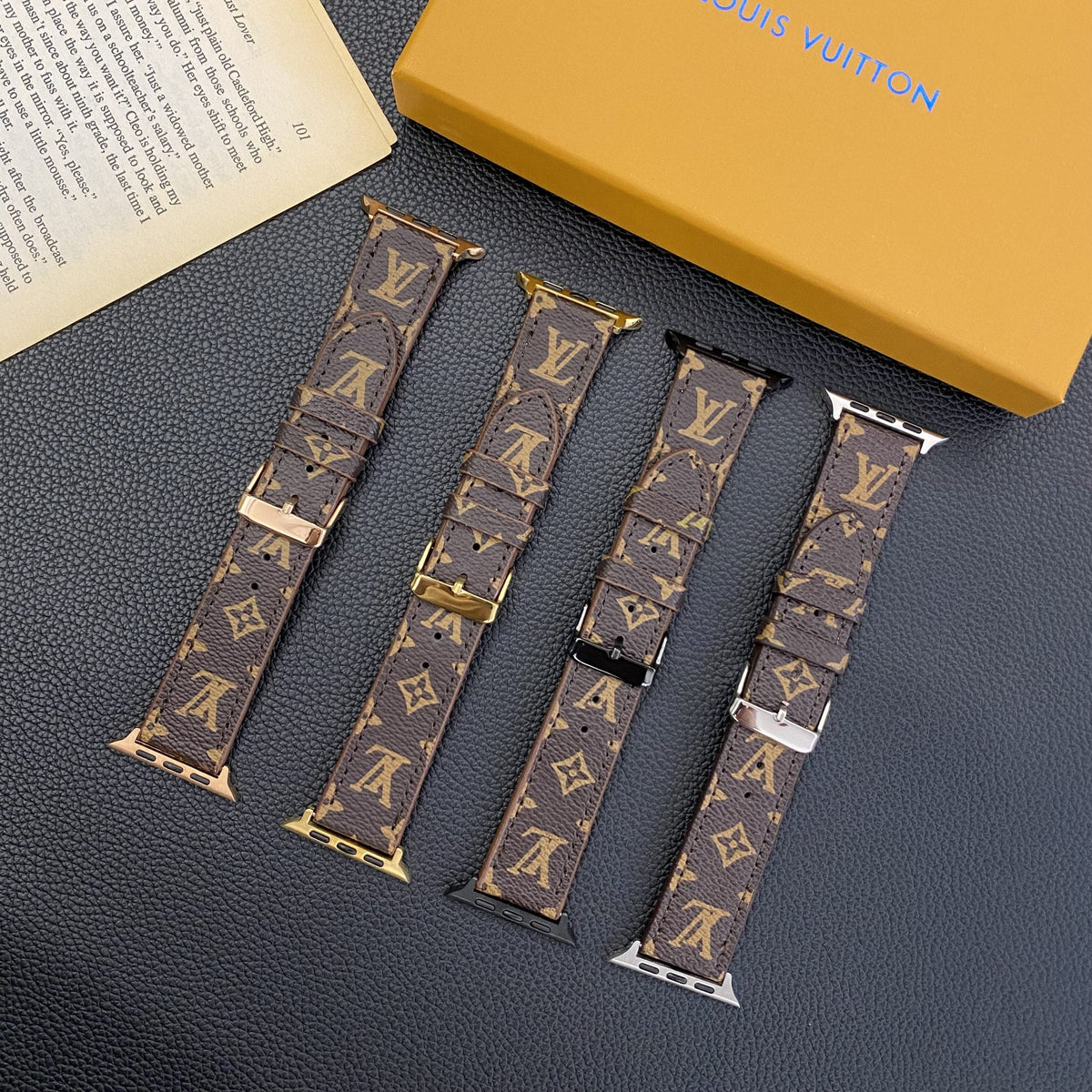 LV Apple Watch Band Brown Monogram