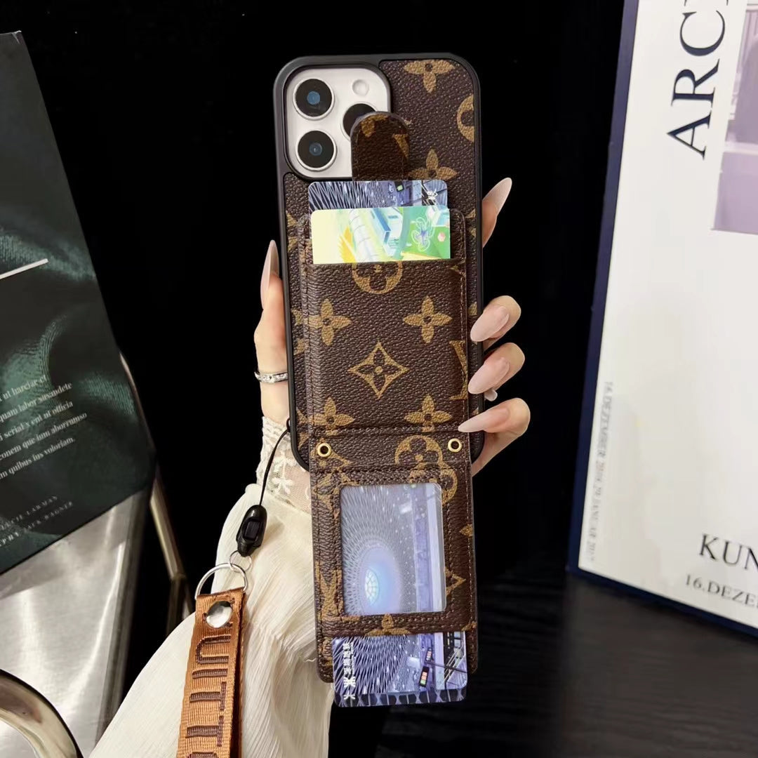 LV Hand Strap Phone Case Card Holder
