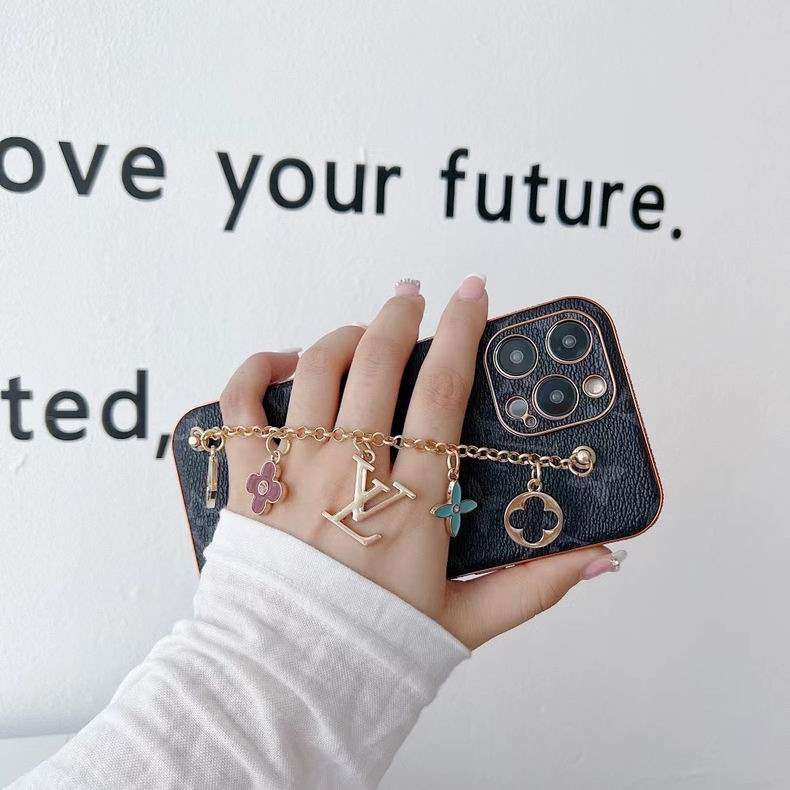 LV Phone Case with Strap Ornament