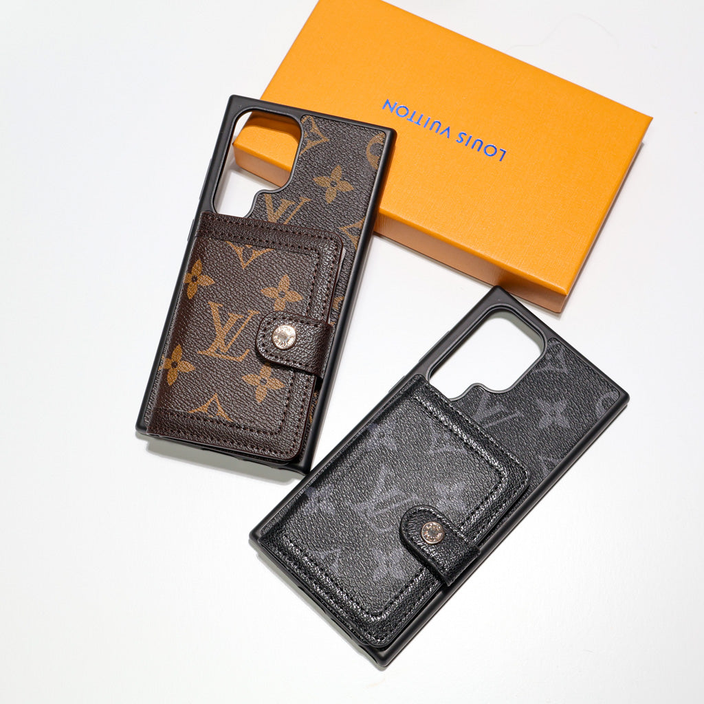 Leather Designer Wallet Phone Case