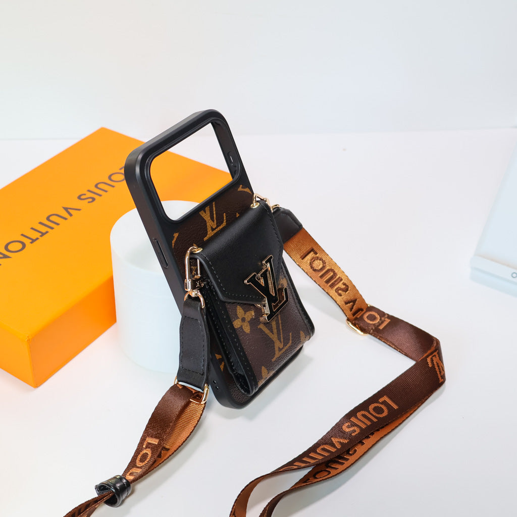 LV Crossbody iPhone 17 Series Case Card Holder