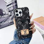 Denim LV Phone Case Card Holder