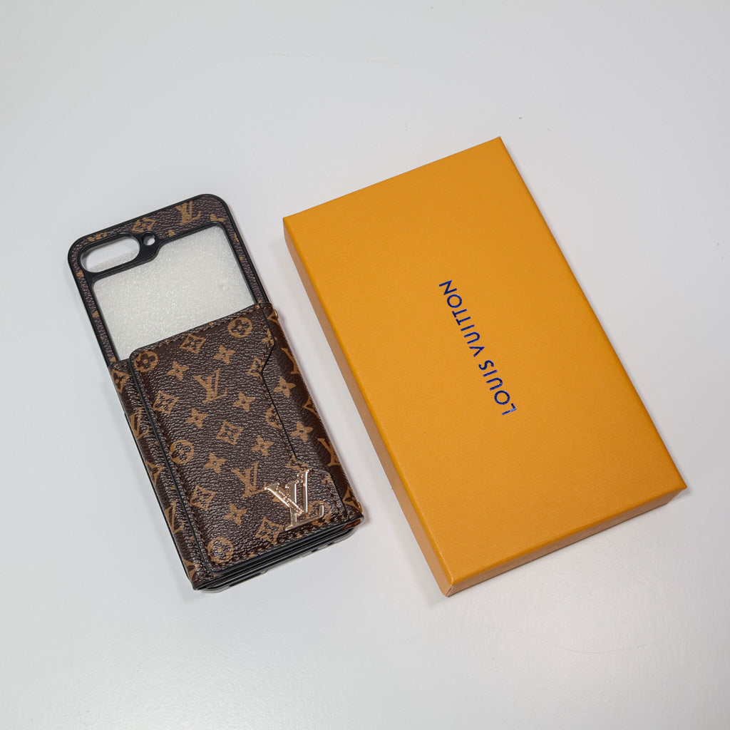 Luxury Z Flip Case Wallet Card Slot