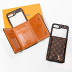 Luxury Z Flip Case Wallet Card Slot