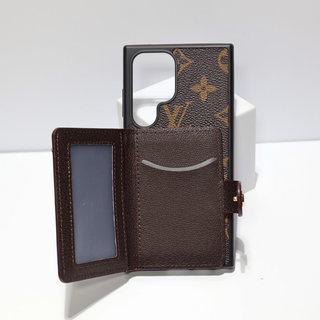 Leather Designer Wallet Phone Case