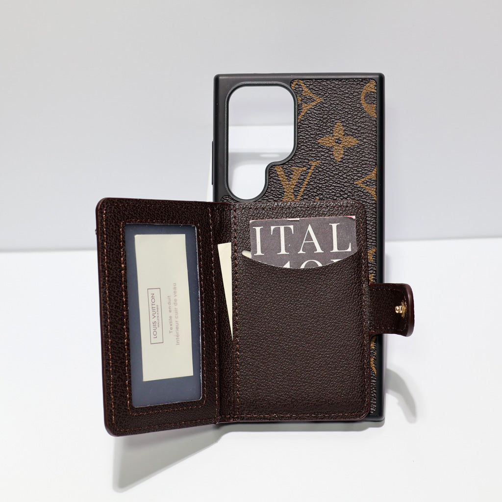 Leather Designer Wallet Phone Case
