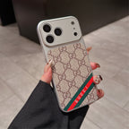 LV lens protection iPhone case close-up showing the camera surround and edge finish