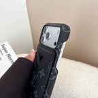 MagSafe iPhone case with card holder showing the wallet back and protective camera area