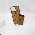 Detailed view of the MagSafe iPhone case showing the magnetic card holder and finish